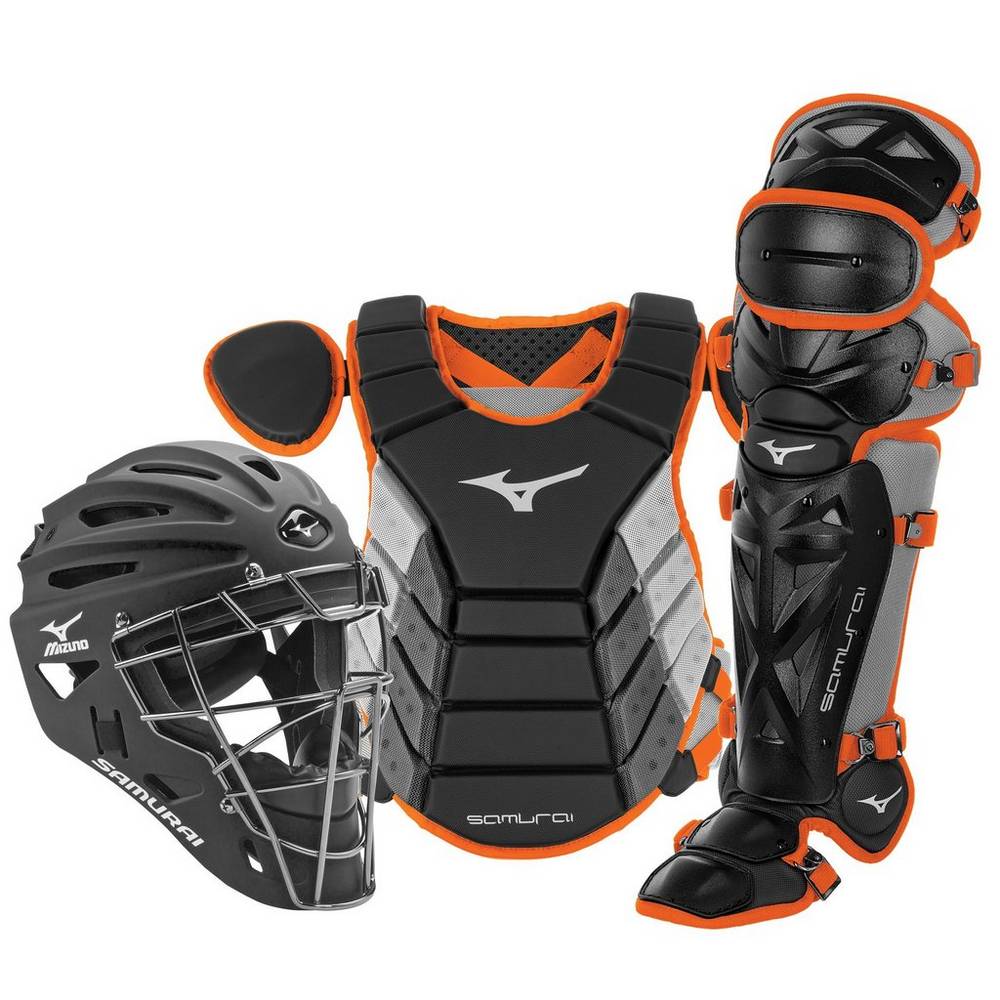 Catchers Gear Mizuno Samurai Adult 16" Boxed Hombre Negras/Naranjas España IHFJ-30865